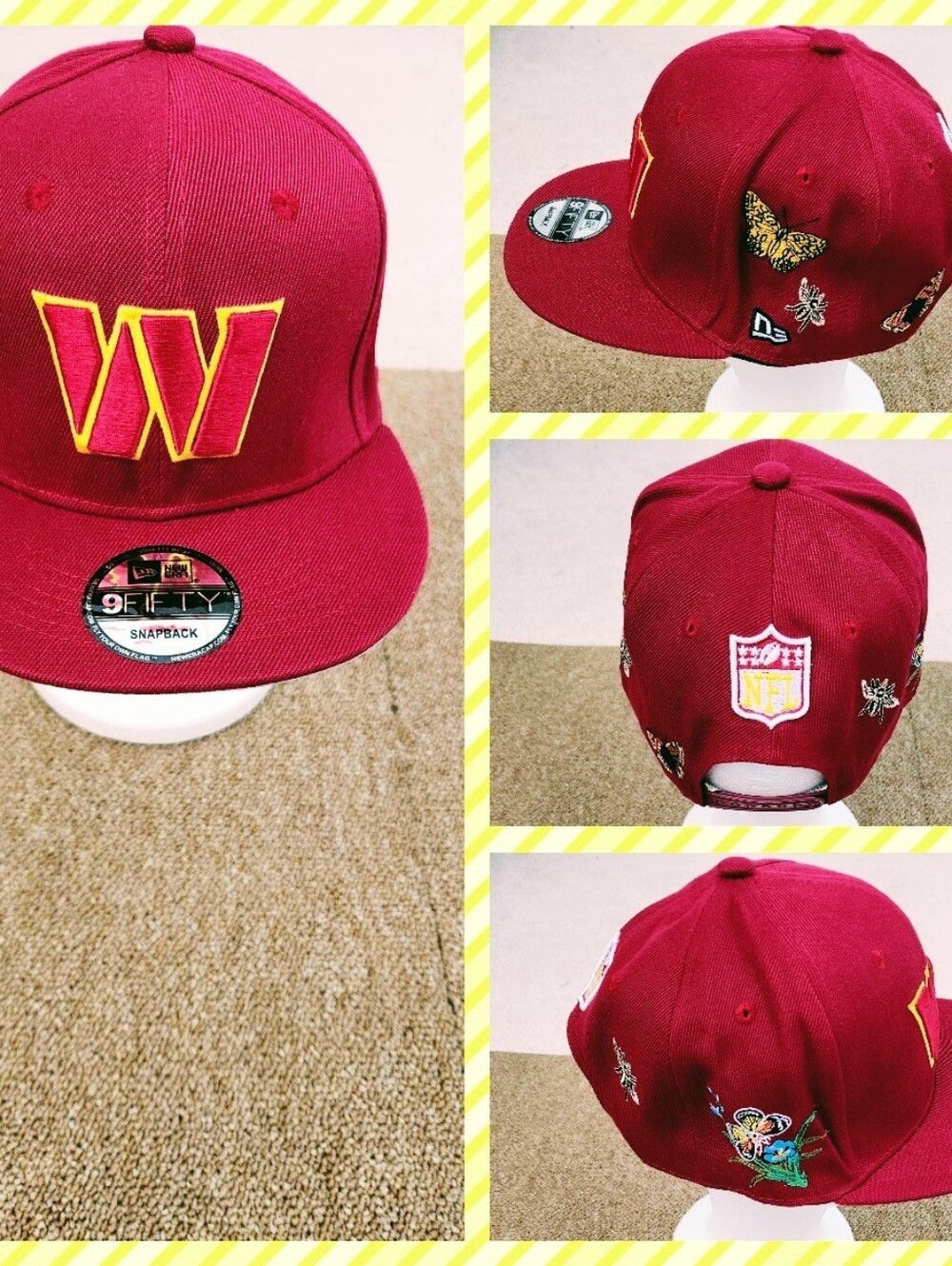 WASHINGTON COMMANDERS NFL FOOTBALL SNAPBACK HAT.